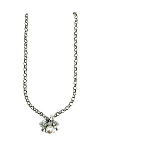 Queen Bee Long Necklace - Silver - Image #1
