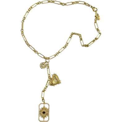 Verona Lariat Necklace - Gold - Image #2