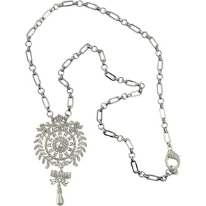 Venezia Long Necklace - Silver - Image #1
