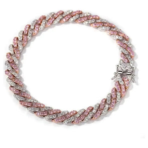 brave spirit chain bracelet - pink