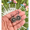 Blossom Branch Earrings - Antique Silver - Image #2