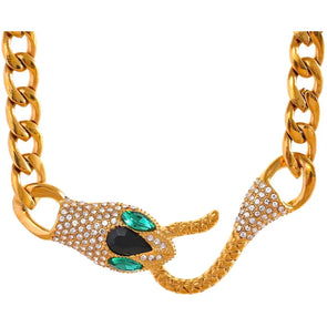 Serpent Necklace - Gold - Image #1