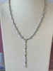 Bamboo Lariat Necklace - Silver