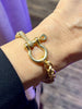 Horse Bit Bracelet - Matte Gold