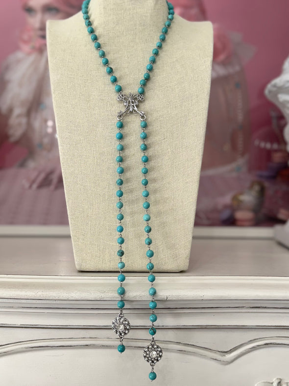 Turquoise Lariat Necklace