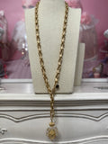 Queen Bee Belt; Lariat and Short Necklace - Gold