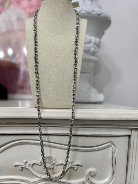 Long Sundance Necklace - Silver