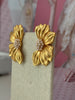 Italian Whisper Flower Gold Earrings