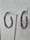 Set Her Apart Swarovski Crystal Hoops - Multi