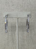 Set Her Apart Swarovski Crystal Hoops - White