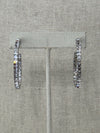 Set Her Apart Swarovski Crystal Hoops - White