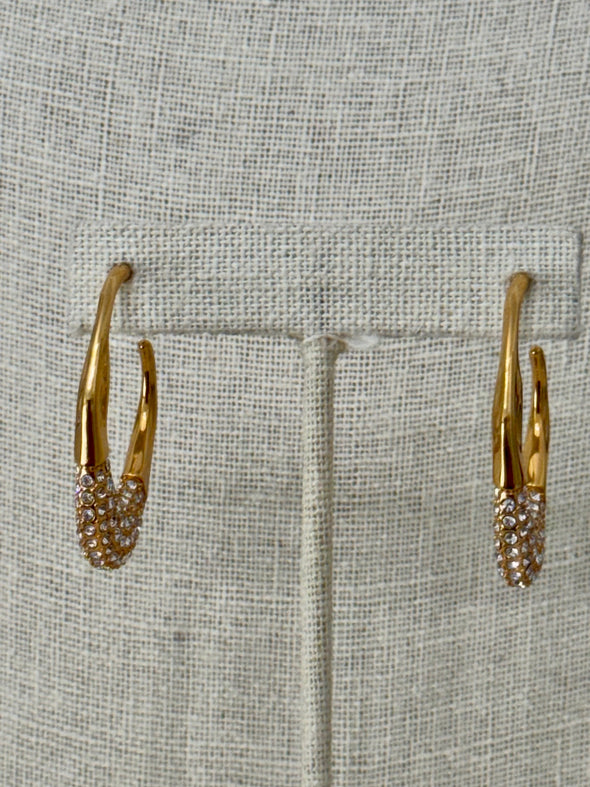 Beauty is Currency Hoop Earrings