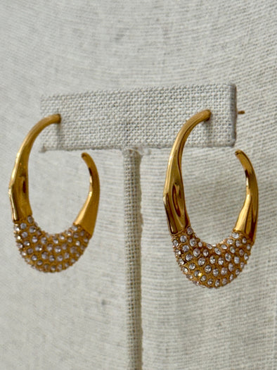Beauty is Currency Hoop Earrings