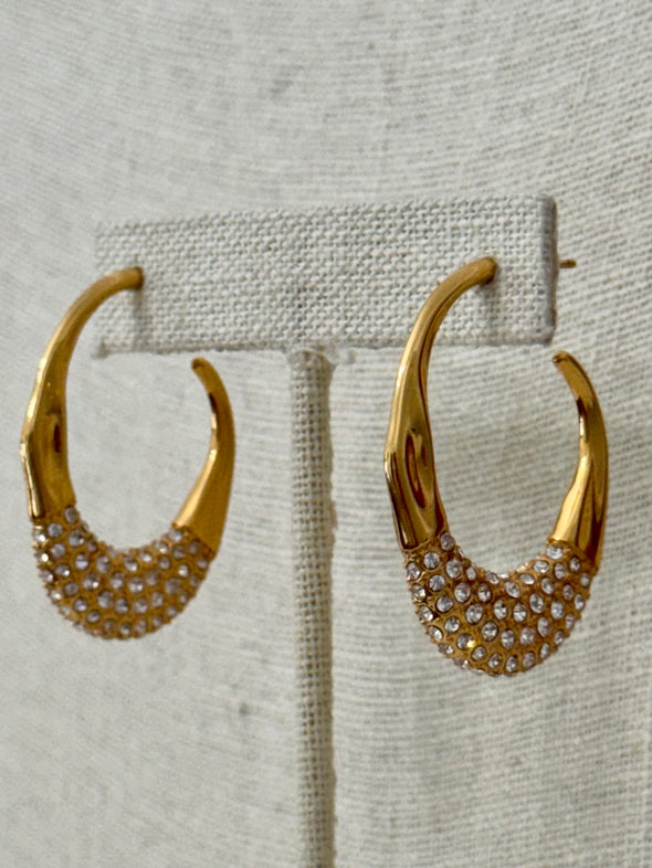 Beauty is Currency Hoop Earrings