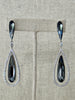 Unshakable Composure Swarovski Earrings - Charcoal Grey