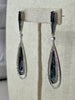 Unshakable Composure Swarovski Earrings - Charcoal Grey