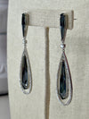 Unshakable Composure Swarovski Earrings - Charcoal Grey