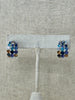 She Simply Is:  Swarovski Crystal Hoops - Blues