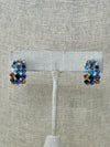 She Simply Is:  Swarovski Crystal Hoops - Blues