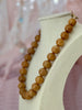 Innate Polish Golden Jade Stone Necklace