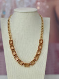 Accidental Icon Swarovski Crystal Necklace - Topaz