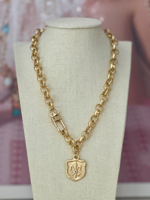 Fleur De Lis Necklace - Gold