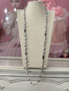 Cultered Elegance Pearl Long Necklace