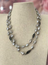 Cultered Elegance Pearl Long Necklace