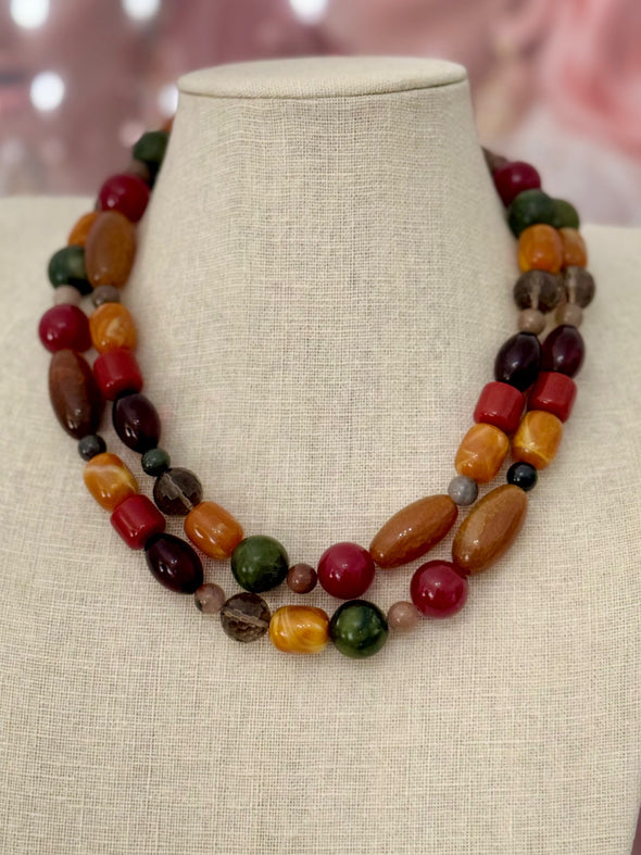 Joyous Multi Gemstone - Long Necklace