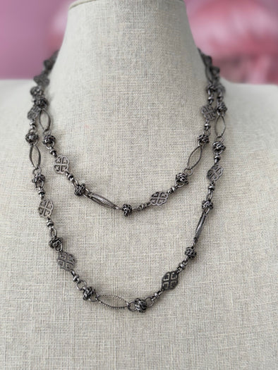 Secret Vanity Silver Necklace