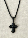 Black Jewel Cross Necklace