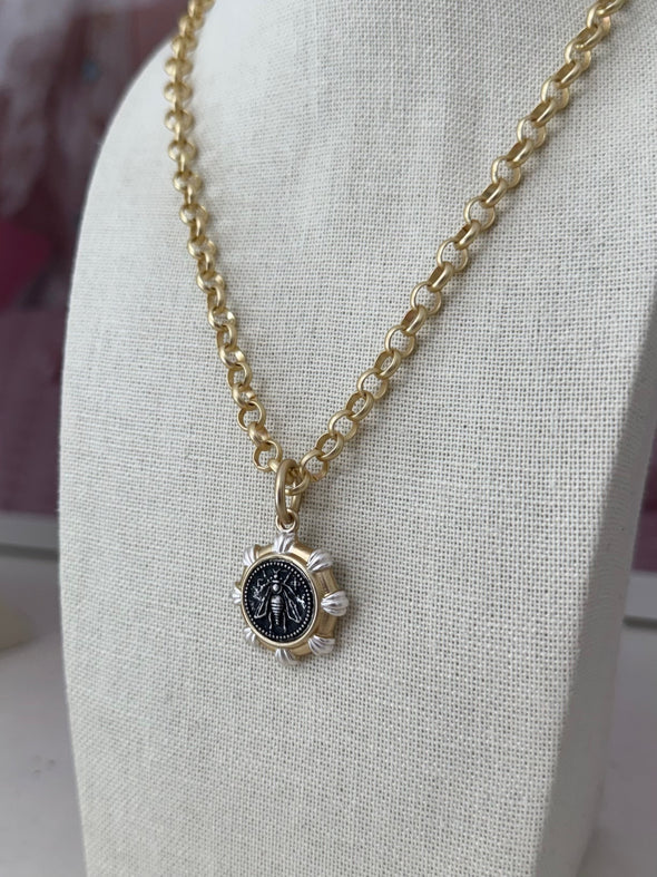 Petite French Bee Necklace