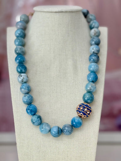 Oozed Class - Aquamarine Stone Necklace