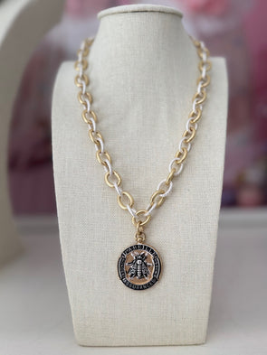 French Bee Necklace