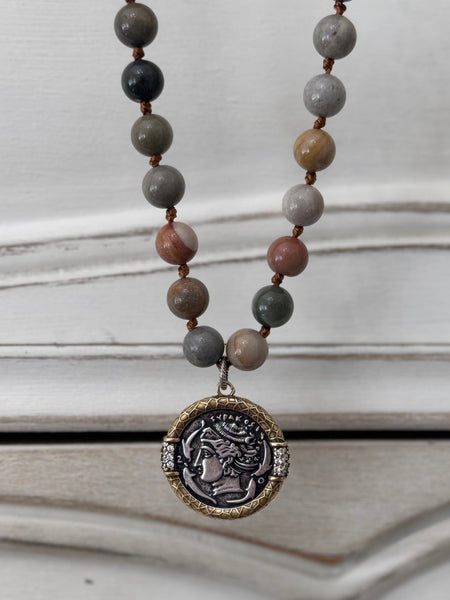 Roman Soldier Coin Necklace