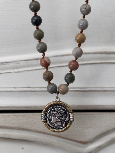 Roman Soldier Coin Necklace