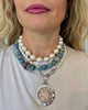 The Three Graces Necklace- White Pearl Necklace