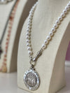 The Three Graces Necklace- White Pearl Necklace