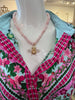 Pink Opal Bee Necklace