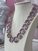 Red Carpet Swarovski Crystal Necklace - Lavendar