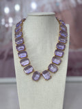 Red Carpet Swarovski Crystal Necklace - Lavendar