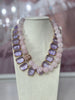 Red Carpet Swarovski Crystal Necklace - Lavendar