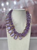 Red Carpet Swarovski Crystal Necklace - Lavendar