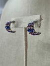 She Simply Is: Swarovski Crystal Hoops - Lavendar