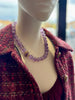 Oozed Class - Lavendar Amethyst Stone Necklace