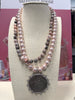 Pink & Grey Jasper Necklace