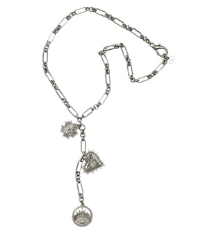 Verona Lariat Necklace - Silver - Image #1