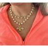 Honey Bee Pearl Necklace - Gold - Image #3