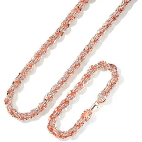 Crystal CZ Rope Chain Necklace - Image #2