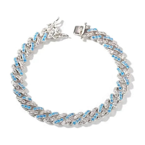 brave spirit chain bracelet - blue